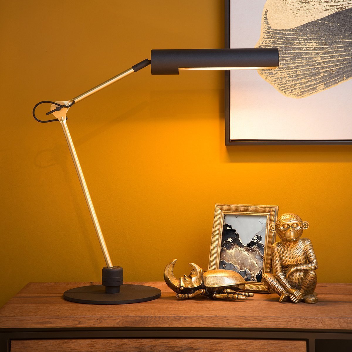 Lampe de bureau LED GILLY en métal blanc - Keria et Laurie Lumière