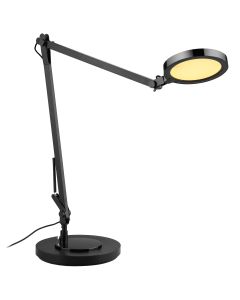 Lampe de Bureau Noire 48 cm à LED Intégrées Tact…