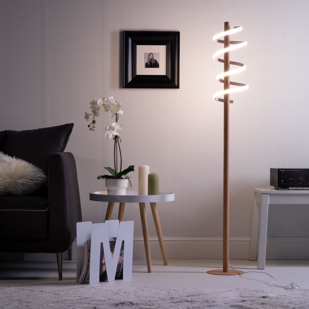 Lampadaire LED sur pied nordique avec nœud papillon, luminaires modernes,  lampe sur pied pour salon, chambre