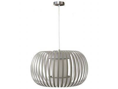 Suspension en chintz gris ESTENO (D38cm) E27 40W