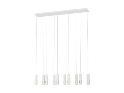 Suspension métal blanc BERNABETA GU10 10X46W