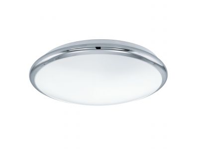 Plafonnier plastique chrome MANILVA LED INT 1X11W