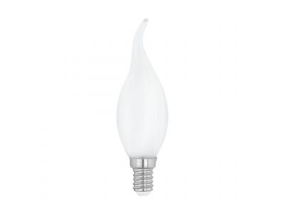 Ampoule opale LED Forme flamme coupe vent E14 4W 470 lumens 2700K