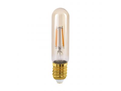 Ampoule Led Tube E27 verre ambre TUBE H12,5 cm 0 1X4W