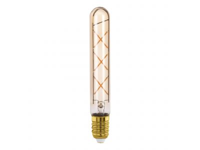 Ampoule Led Tube E27 verre ambre TUBE H18,5 cm 0 1X4W