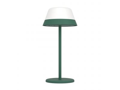 Lampe de sol extérieure en métal et pvc vert et blanc MEGGIANO led intégrée 1,5W