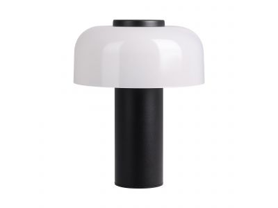 Lampe de sol extérieure en pvc noir et blanc PONENTE led intégrée 2,25W