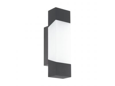 Applique extérieure en métal noir GORZANO led intégrée 4,8W