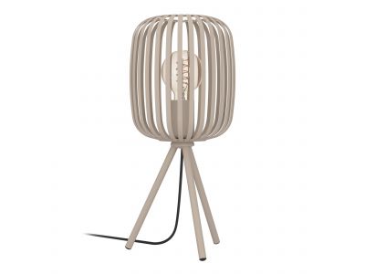 Lampe de table en métal sable ROMAZZINA E27 40W