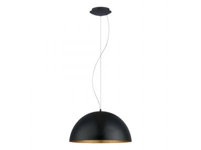 Suspension métal noir GAETANO 1 d53 cm E27 1X60W