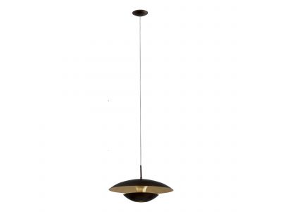 Suspension métal noir NUVANO E27 1X60W