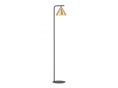 Lampadaire en métal doré NARICES E27 40W