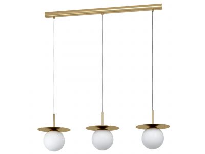 Suspension en métal doré ARENALES E27 3X40W