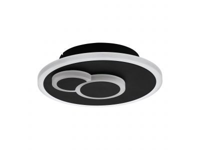 Plafonnier en métal noir CADEGAL led intégrée 7,8W