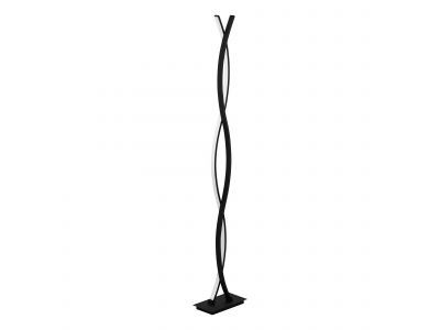 Lampadaire en métal noir LASANA 3 led intégrée 36W