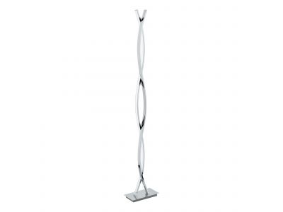 Lampadaire en métal chrome LASANA 2 led intégrée 36W