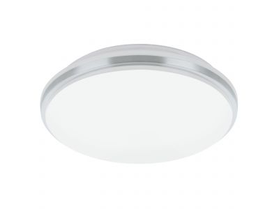 Plafonnier en plastique argenté PINETTO led intégrée 15,6W