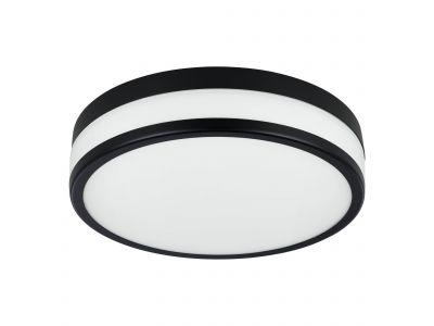 Plafonnier en verre noir LED PALERMO led intégrée 3X5,7W