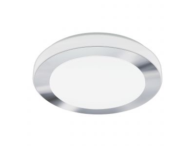 Plafonnier en plastique et chrome CARPI led intégrée 3X7,3W