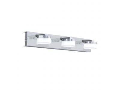 Applique murale en métal chrome ROMENDO 1 led intégrée 3X7,2W