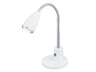 Lampe de bureau en métal blanc FOX GU10 2,8W