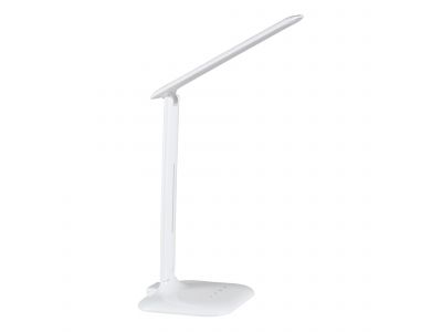 Lampe de bureau en plastique et métal blanc CAUPO led intégrée 2,1W