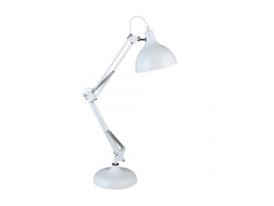 Lampe de bureau BORGILLO métal blanc H71cm