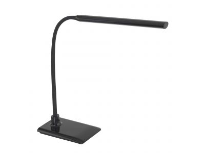 Lampe de bureau en plastique et métal noir LAROA led intégrée 4,2W