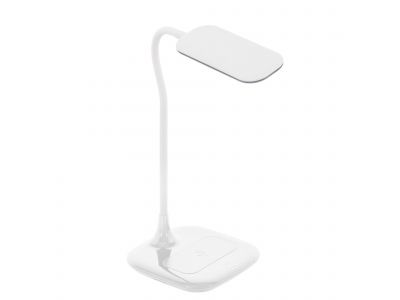 Lampe de bureau plastique et métal blanc MASSERIE led intégrée 3,4W