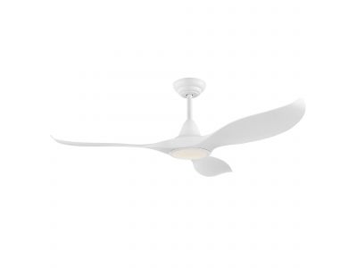 Ventilateur en plastique et métal blanc CIRALI 52 led intégrée 16W