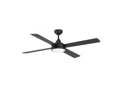 Ventilateur en plastique et métal noir TRINIDAD led intégrée 19W