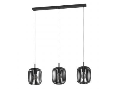 Suspension métal noir  ROMAZZINA E27 3X0W