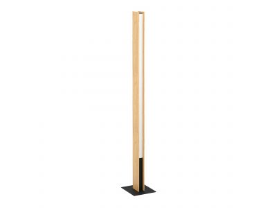 Lampadaire en bois et métal noir ANCHORENA Z led intégrée 35W