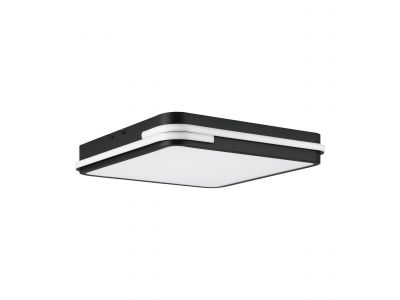 Plafonnier plastique noir GENOVESE-Z LED INT 1X22W