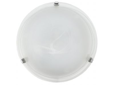 Plafonnier métal argenté SALOME E27 2X25W