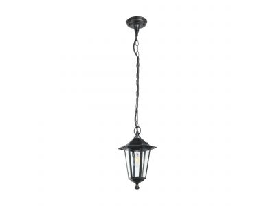 Suspension extérieure métal noir LATERNA 4 E27 1X60W