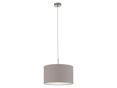 Suspension tissu taupe PASTERI D38CM E27 1X60W