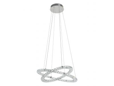 Suspension métal argenté VARRAZO LED INT 1X29W