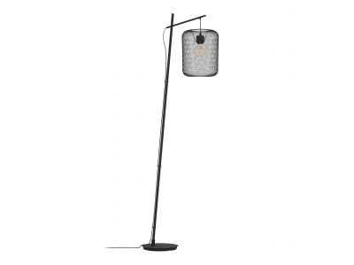 Lampadaire métal noir WRINGTON E27 1X60W