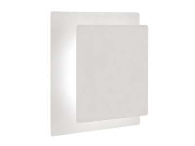 Applique carrée en métal  blanc BAYONNE led intégrée 6,5W 720 lumens 3000K