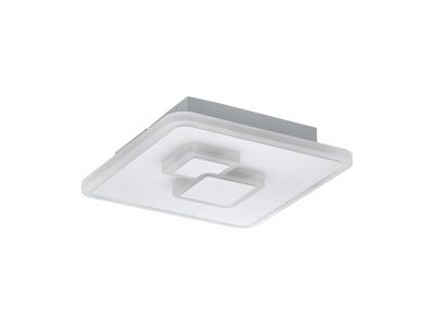 Plafonnier plastique blanc CADEGAL Carré LED INT 1X7,8W