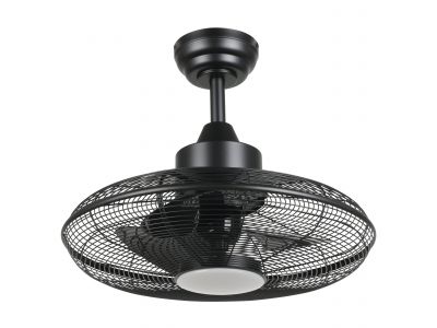 Ventilateur métal noir IGELDO LED INT 1X15W