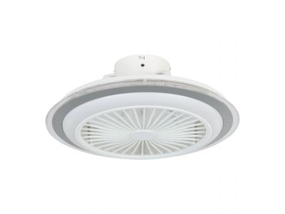 Ventilateur plastique blanc ALBUFEIRA LED INT 3X8,5W