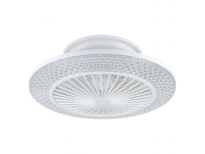 Ventilateur plastique blanc MALINSKA LED INT 3X12,6W