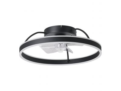 Ventilateur métal noir MARINELLA LED INT 1X30W