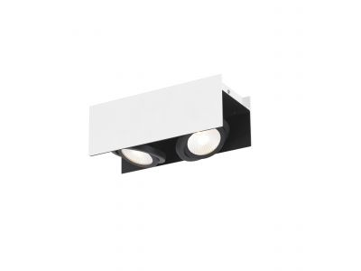 Plafonnier métal blanc VIDAGO LED INT 2X5,4W