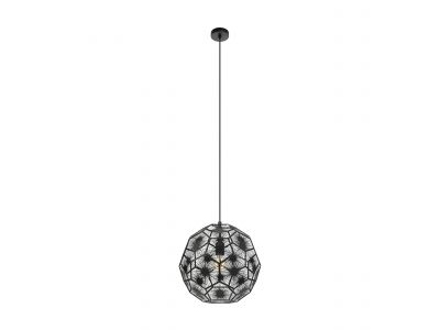 Suspension métal noir SKOURA d41 1 E27 1X60W