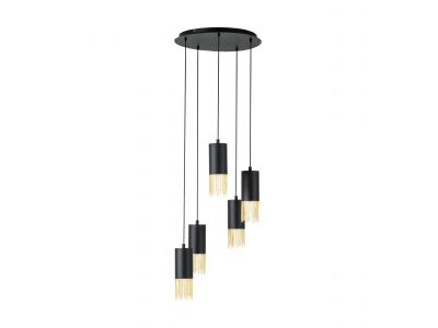 Suspension métal noir COUNUZULUS E27 5X40W