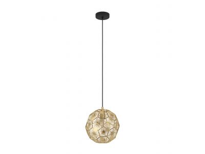 Suspension métal doré SKOURA d30 cm E27 1X60W