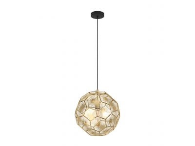 Suspension métal doré SKOURA d41 E27 1X60W